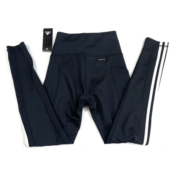 NWT Adidas 3 Stripe High waist Pocket 7/8 Tights - Picture 6 of 14